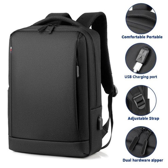 Luxury mens waterproof business Computer usb school backpack bags(1 BackPack Bag - Picture 1 of 13